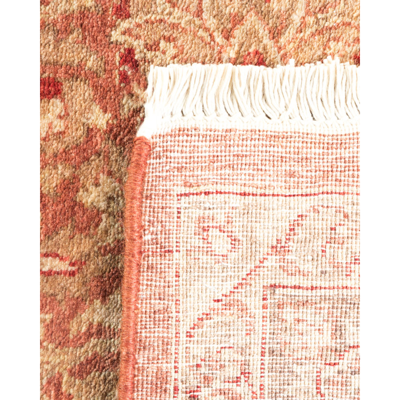 One-of-a-Kind 4' 3" X 6' 1" 2000s Wool Area Rug in Pink