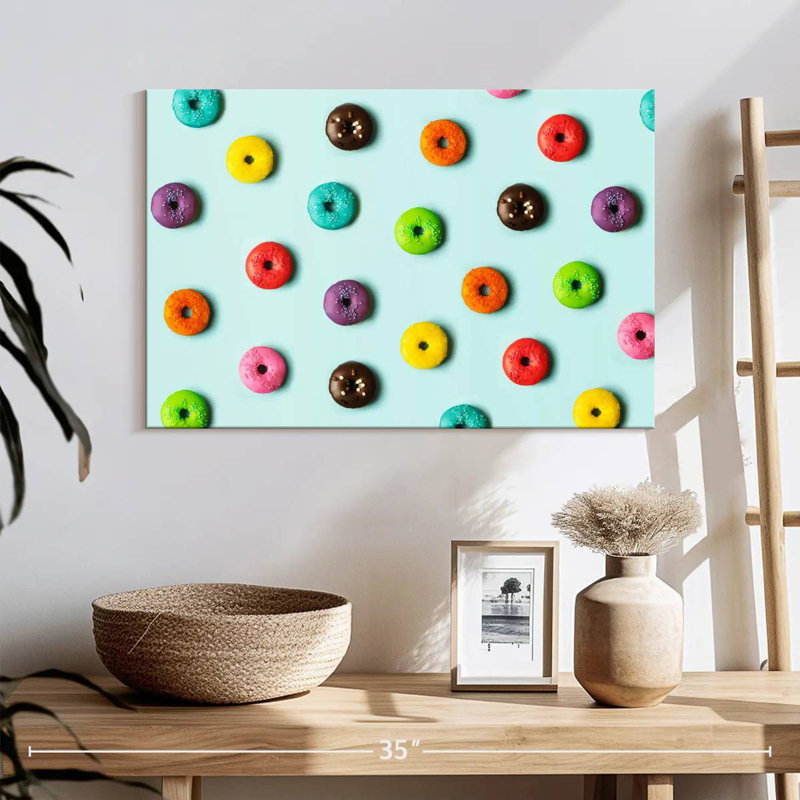 Yarlin Colorful Mini Doughnuts, 16" H x 24" W