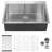 Stainless Steel Kitchen Sink Drop-In 33X22x10" Single Bowl - T304 Steel, Rust & Stain Coating, Easy To Clean Thoroughly, R10 Radius And Degradation, With Mop Block, Corners