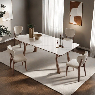 European simple high-end dining table set