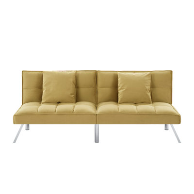 Futon Convertible Sofa Bed with Metal Legs