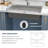 33" L x 22" W Drop-in Workstation Kitchen Sink 16 Gauge Stainless Steel Kitchen Sink Topmount Sink
