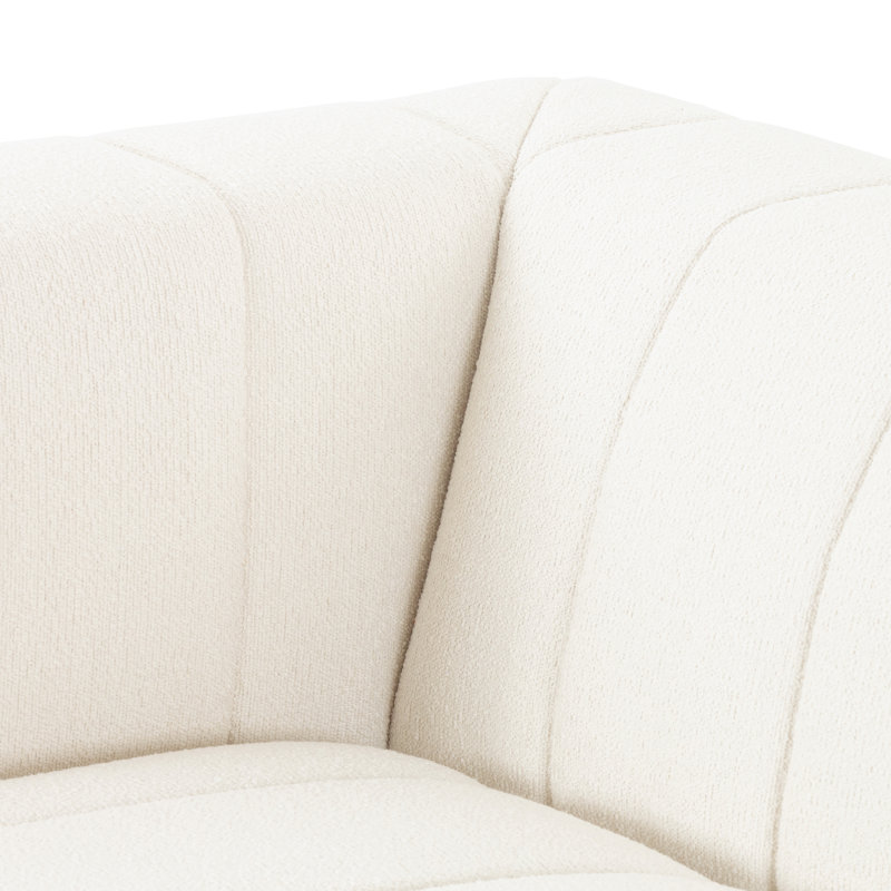 Chaise longue rembourrée Bowry, Accoudoir à gauche (vu de face), Nuage Fayette