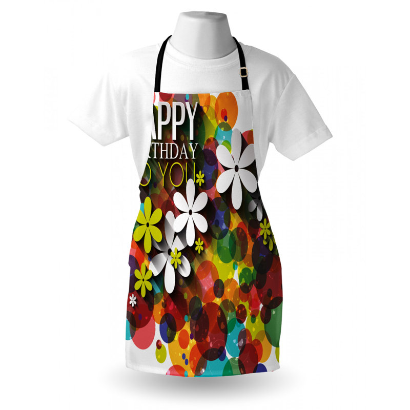 Birthday Floral Bib Apron