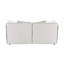 Causeuse en chenille beige avec 4 coussins