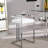Upholstered Counter Stool with Metal Frame-1527847172
