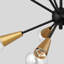 Lustre linéaire multi-directionnel moderne à 10 lumières Bobbi-Don