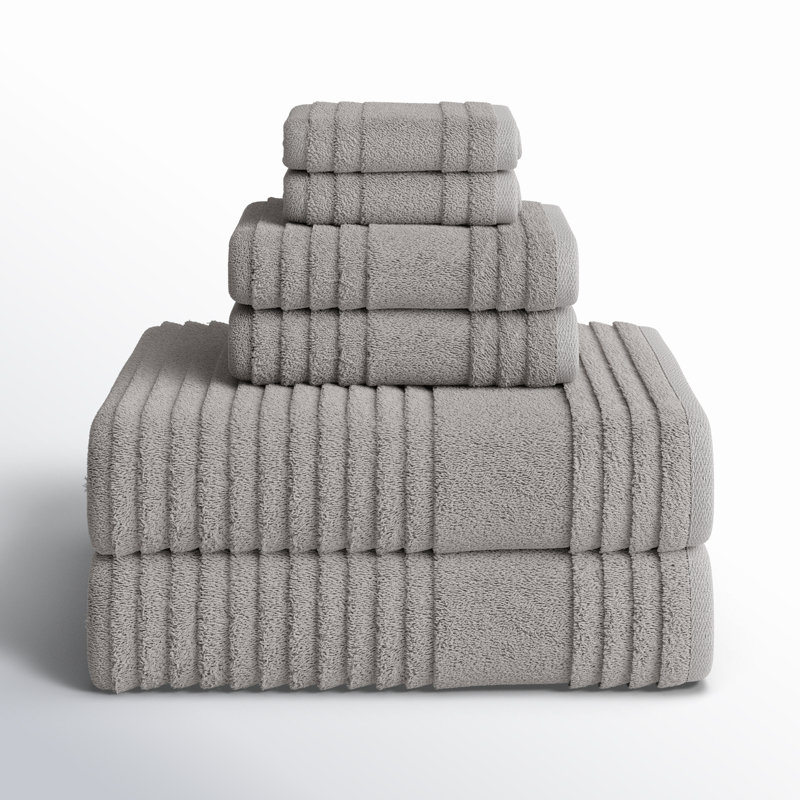 Depew Turkish Cotton Plush Mulit-Size Set, Dolphin Gray