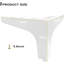 Ensemble de pieds de rechange en métal moderne avec conception antidérapante pour commode de canapé et mobilier de bricolage