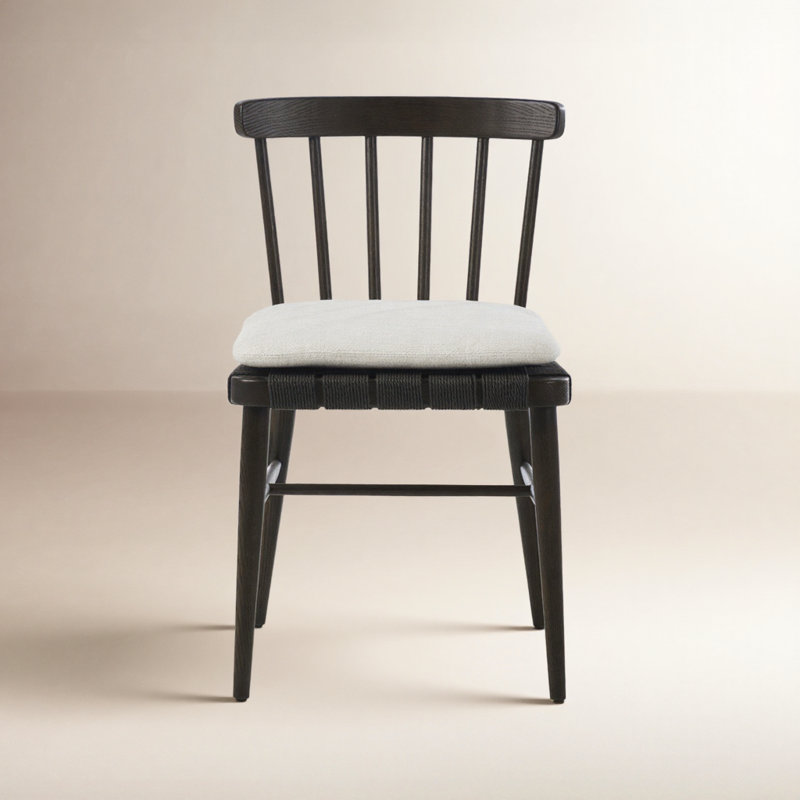 Kershaw Upholstered Dining Chair, Black