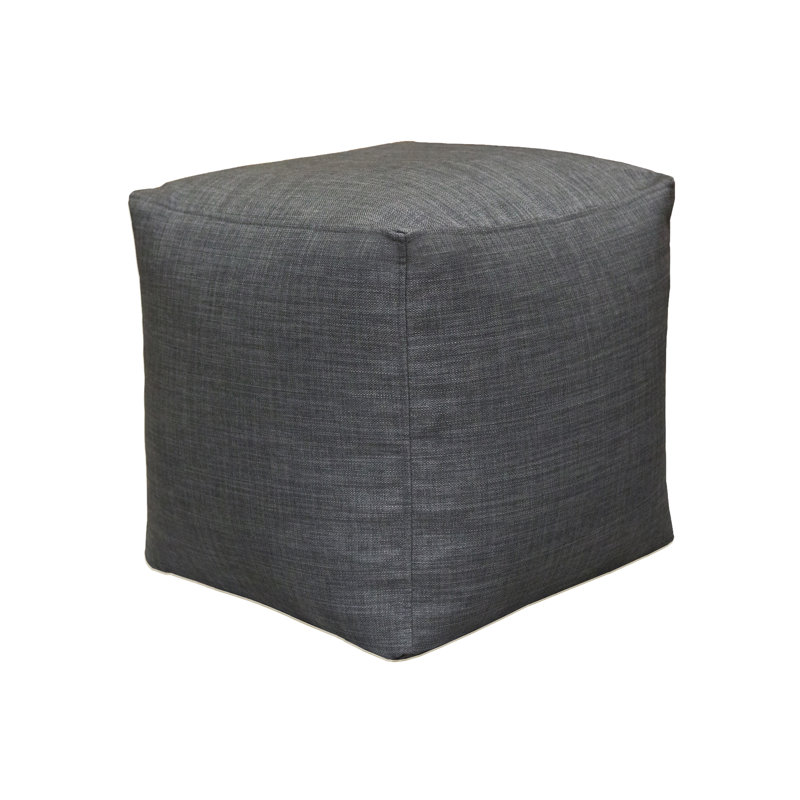 Repose-pieds carré Aveliss, gris