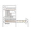 Lit mezzanine simple avec tablettes et tiroirs de rangement séparés-837200287