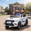 Voitures 16 "x 9,8 x 7,9 po avec voiture de patrouille de police blanche et acier