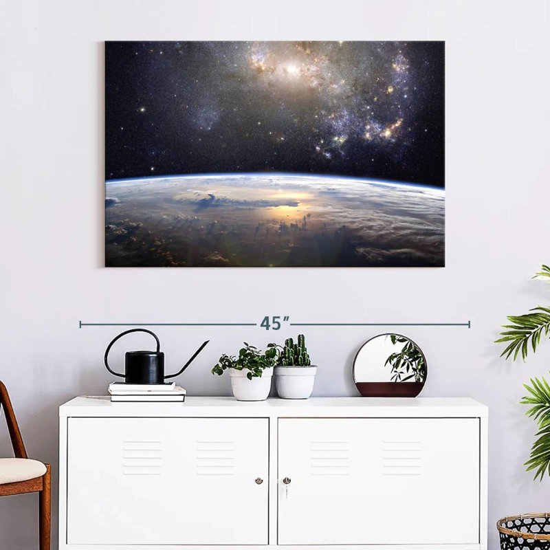Oberle Earth In The Universe, 26" H x 39" W