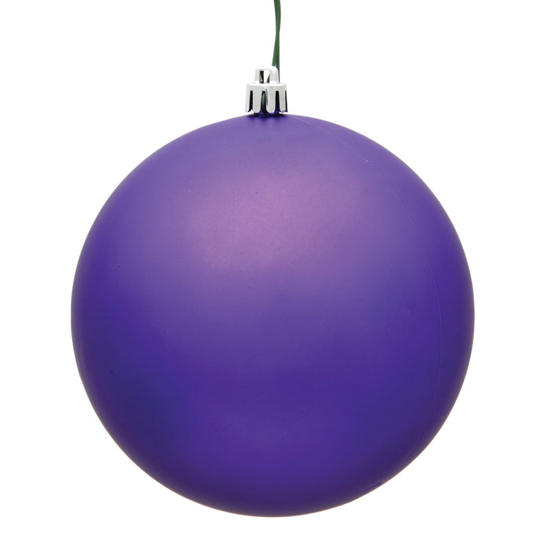 Ornement boule des Fêtes seulement, H 8 po x l 8 po x P 8 po, Mauve