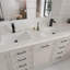 Robinet de salle de bain à poignée simple, robinet de salle de bain à un trou, robinet de lavabo de salle de bain moderne en laiton massif avec lavabo escamotable-115744881