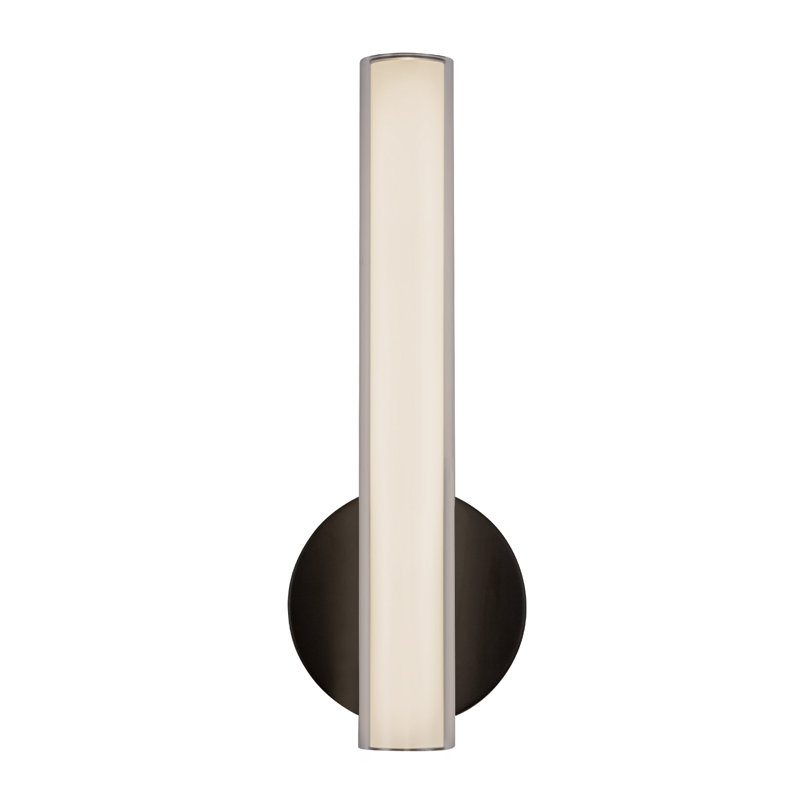 Tole 14-in Black dimmable LED Wall/Vanity Light, Matte Black