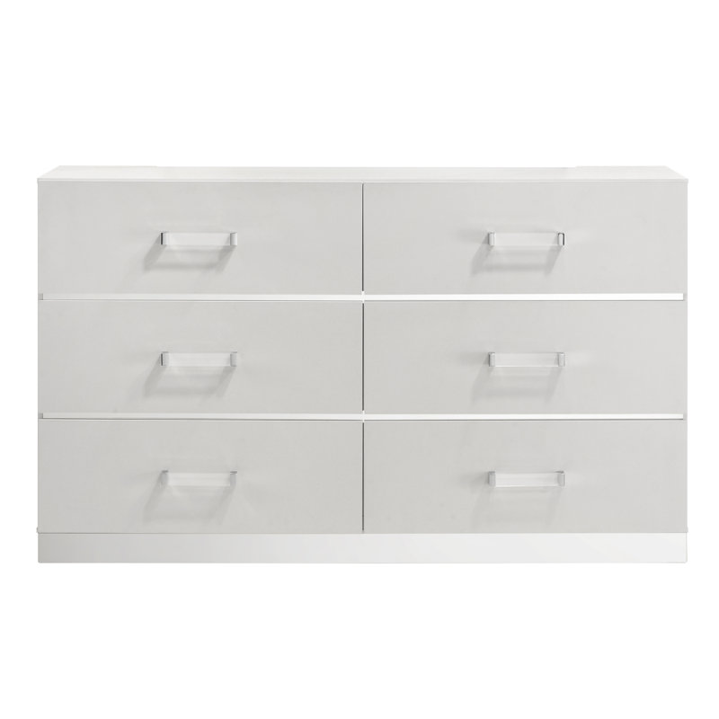 Commodes horizontales en bois Alyviah, blanc