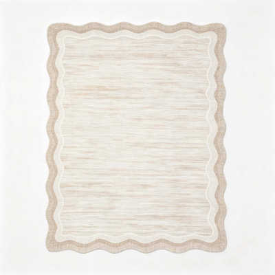Tapis festonné lavable pour bureau de salle à manger