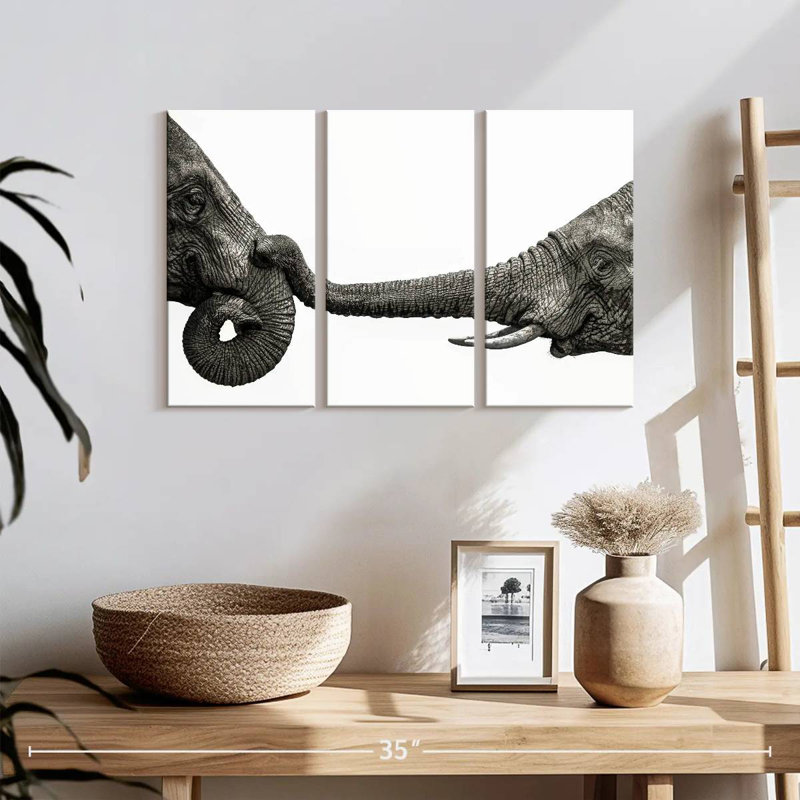 Elephant Hello, 42" H x 65" W