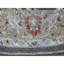 Tapis rond gris en laine noué à la main 9 pi 10 po x 9 pi 10 po FED5917623184D6A8B6CCD6EFACE705B
