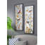 Art mural miroir antique S / 2 17 x 47 po