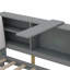 Lit plateforme en bois avec tête de lit avec rangement, tablettes et 2 tiroirs-771405351-771405353