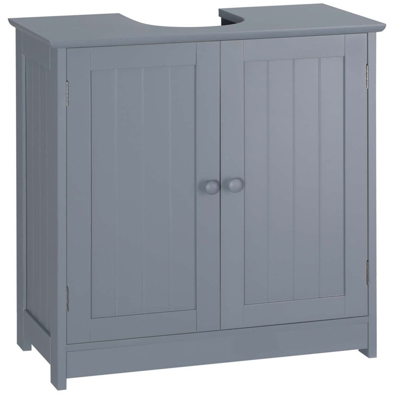 Meuble-lavabo moderne, meuble de rangement, Gris