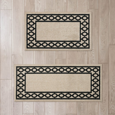 Jean Pierre New York Christine Border Machine Washable All Loop Tufted Rugs