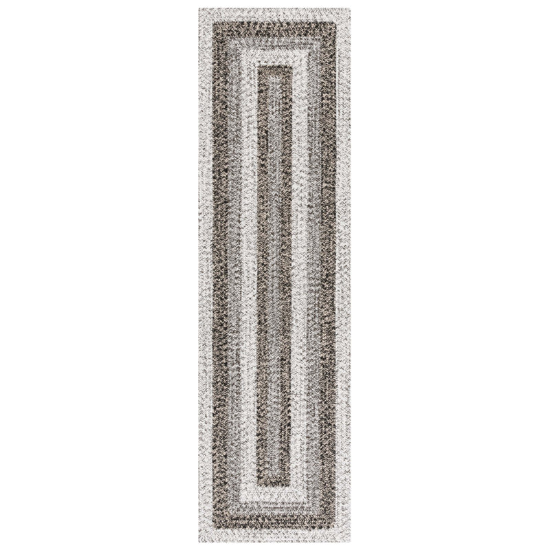 Burgan Woven Performance Machine Washable Performance Chevron Indoor/Outdoor Area Rug, Runner 2'3" x 8'