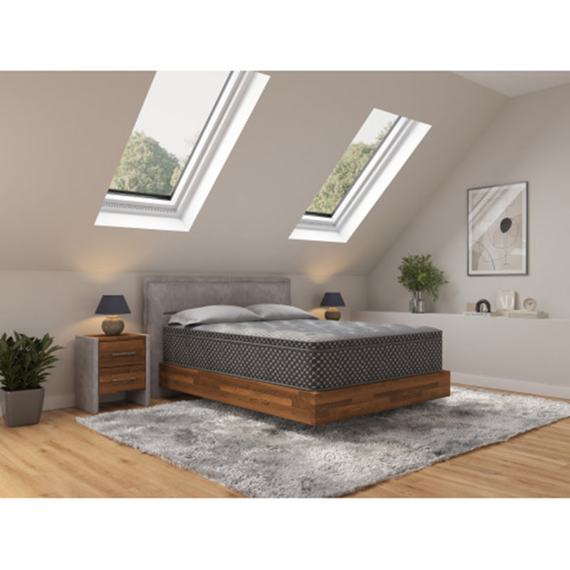 Matelas hybride matelassé Eurotop, moelleux, Simple