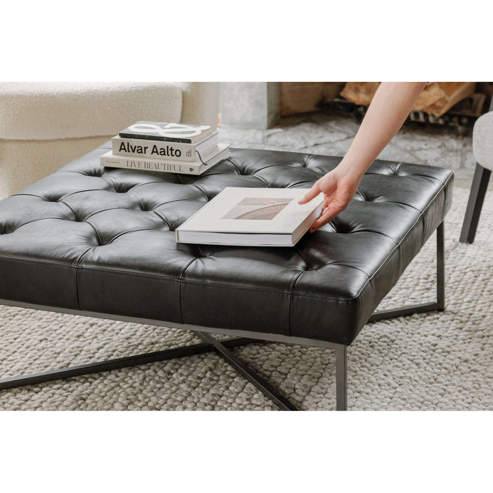 Braddock Cross Legs Coffee Table