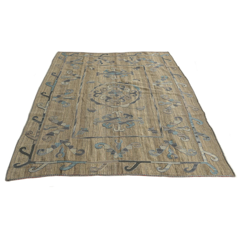 Tapis carré brun clair Oldfield