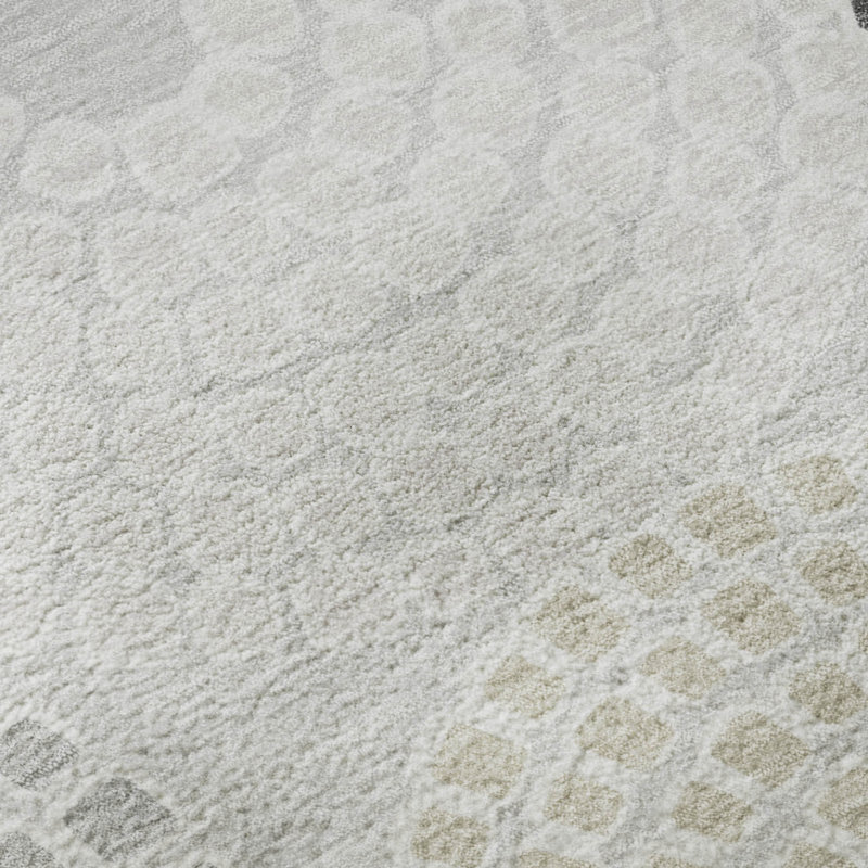 Premium Machine Washable Prisco Gray Rug, Rectangle 8' x 10'