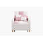 Canapé-lit convertible, chaise réglable avec coussin, chaise multifonctionnelle, rose et blanc-924151122