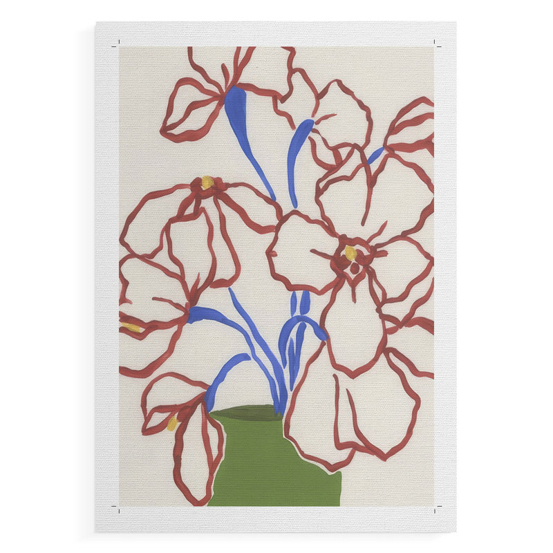 Petal Perimeter I - Impression sur toile seulement - NON CADRE, H 60 po x l 40 po