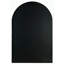 Miroir mural arqué 24 x 36 pouces noir pour décoration de salle de bain - verre transparent de 4 mm, cadre en aluminium rouillé, installation renforcée et suspension avec quincaillerie manuelle-870420099
