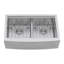 Verona 36" L x 21" W Double Basin Farmhouse/Apron Kitchen Sink