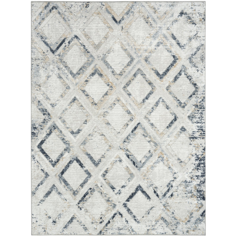 Tapis d'intérieur gris marine 4 pi x 6 pi Leuchte, Rectangle 4pi x 6 pi