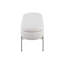 Banc contemporain en métal chromé et similicuir-1772373316