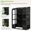 Structure froide en bois 78 pouces avec 4 lanterneaux indépendants et 2 tablettes centrales pliantes pour terrasse TopMAX-121362729