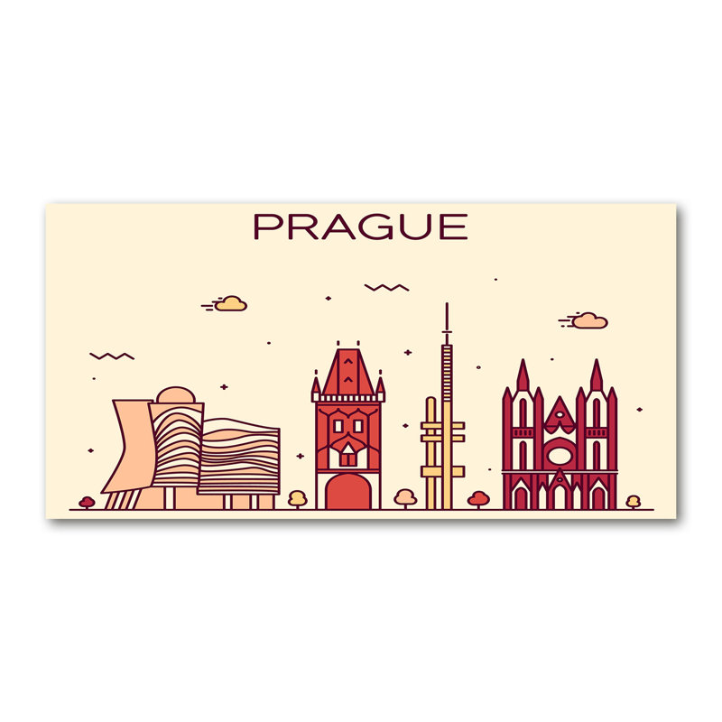 Prague Buildings - Wrapped Canvas Print