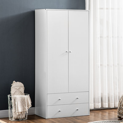 Armoire-penderie avec tiroirs et tringle pour chambre à coucher