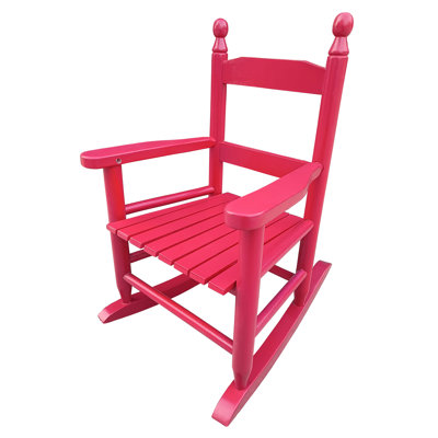 Chaise berçante S en rouge rose captivant - pour tout emplacement intérieur ou extérieur