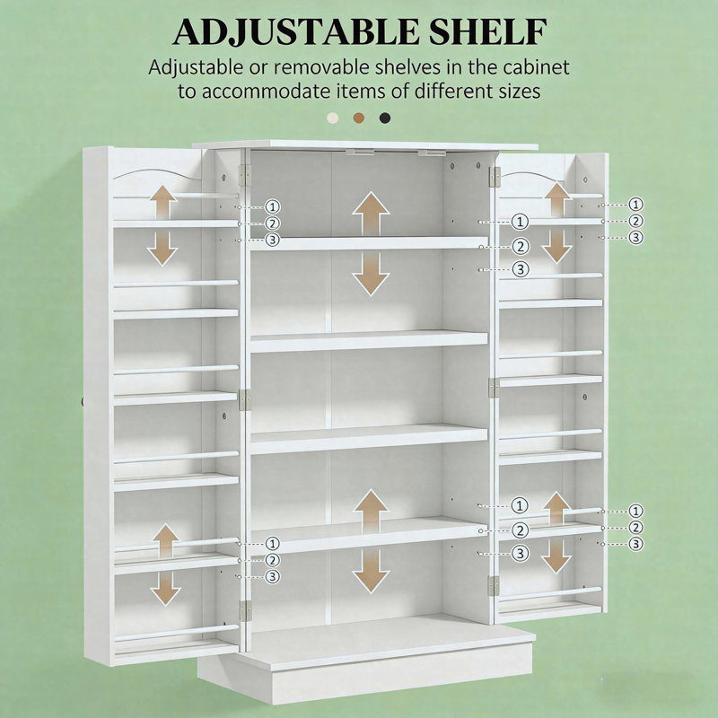 Nordic Style Kitchen Cupboard, Kitchen Sideboard Cabinet, Kitchen Pantry Cabinet