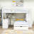 Full-Over-Twin Bunk Bed with Storage Drawers and Study Desk-680184240