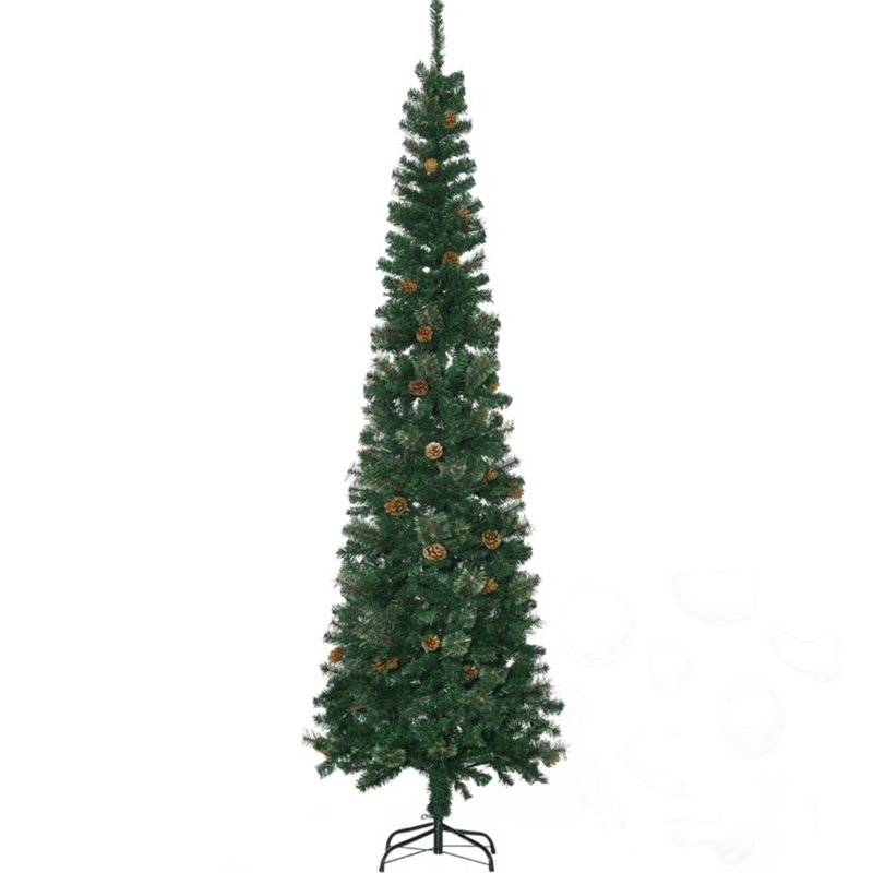 Arbre de Noël 7,5 pi avec aiguilles fines, H 7,5 pi
