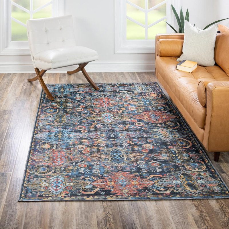 Oppie Performance Chenille Oriental Indoor Rug, Rectangle 8'4" x 12'