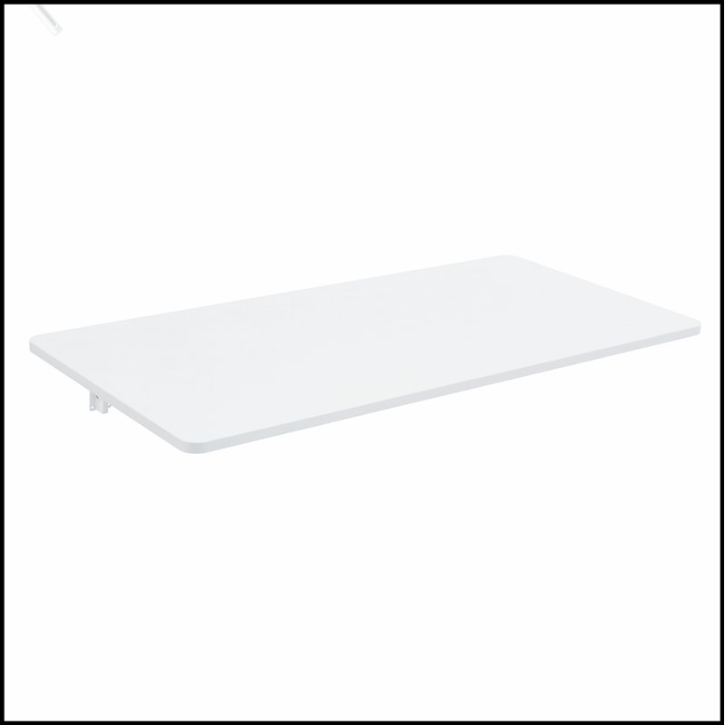 Table pliante murale pour petits espaces, bureau rabattable avec supports en acier durable et bois écologique, poste de travail polyvalent