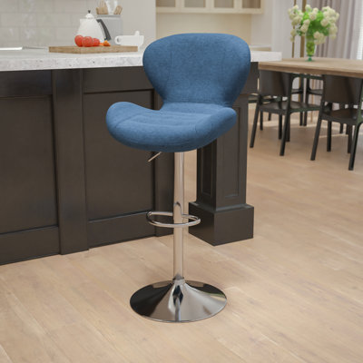 Arkport Swivel Upholstered Adjustable Height Counter Stool